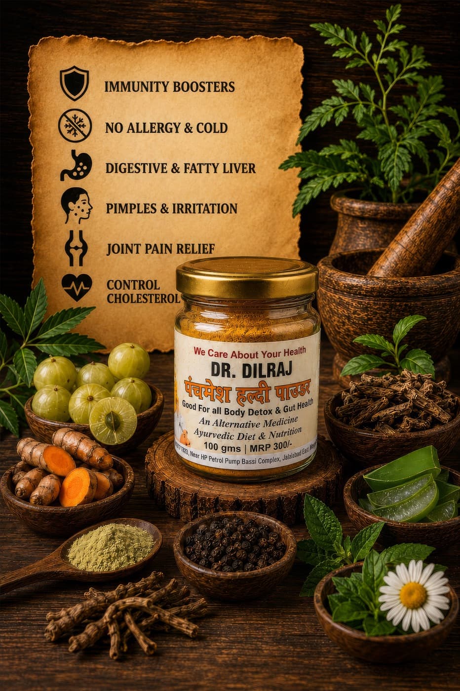 Dr Dilraj Panchmesh Haldi Powder