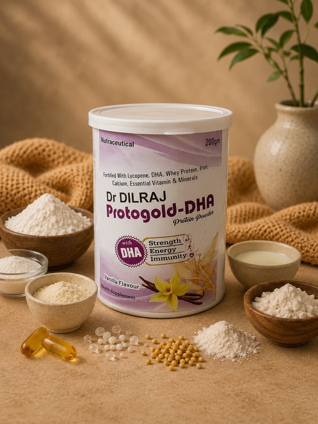 Dr Dilraj Protogold-DHA Protein Powder